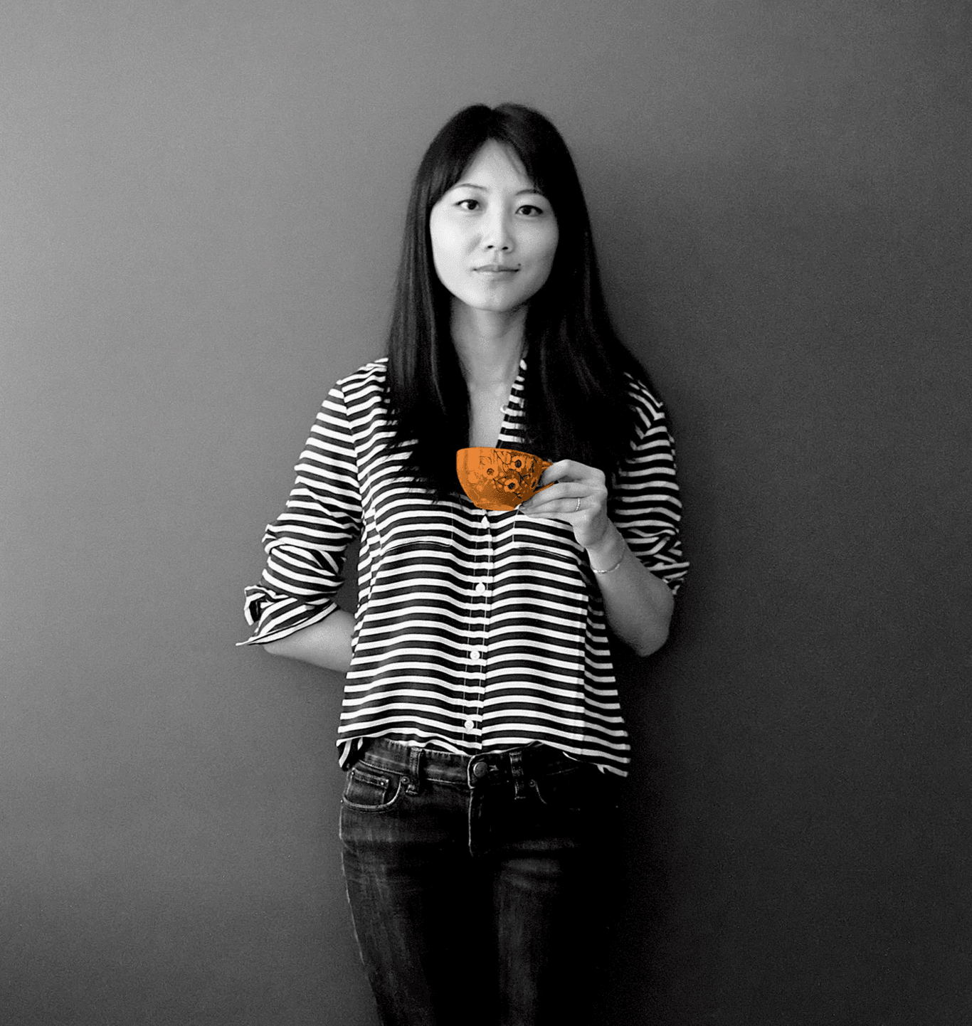 Woman with GPN colored cup